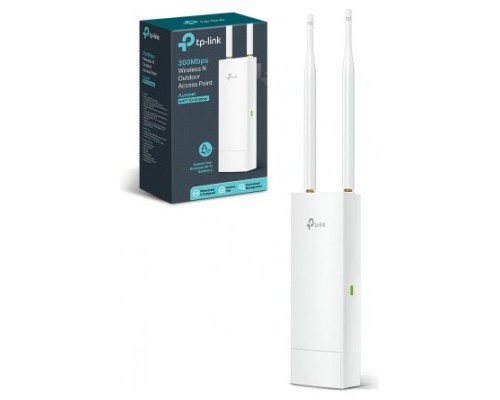 PUNTO DE ACCESO WIFI TP-LINK EAP110-OUTDOOR OMADA  300MBPS MU-MUMO POE PASIVO alta potenci