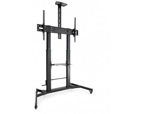 SOPORTE SUELO CON RUEDAS REGULABLE ALTURA MONITOR/TV 60"-100" TOOQ NEGRO