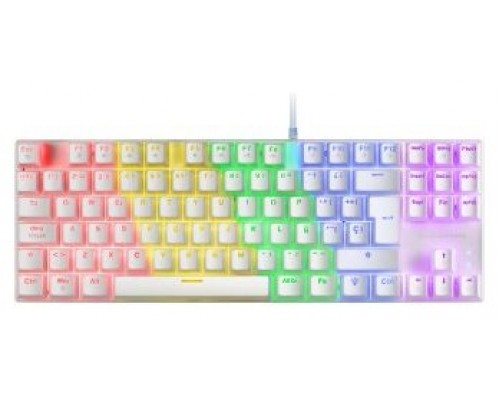 TECLADO GAMING MECÁNICO MARSGAMING TKL FRGB, SWITCH MECÁNICO ROJO, IDIOMA ITALIANO