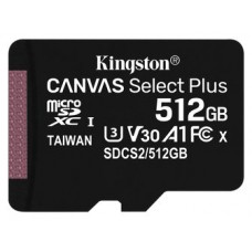 MEMORIA MICRO SD 512GB KINGSTON CANVAS SELECT PLUS