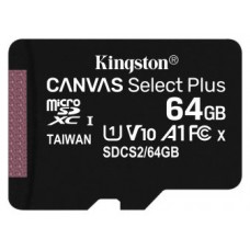 MEMORIA MICRO SD 64GB XC1 C10 A1 KINGSTON