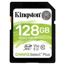 MEMORIA SD 128GB KINGSTON CANVAS SELECT PLUS SDXC Clase 10