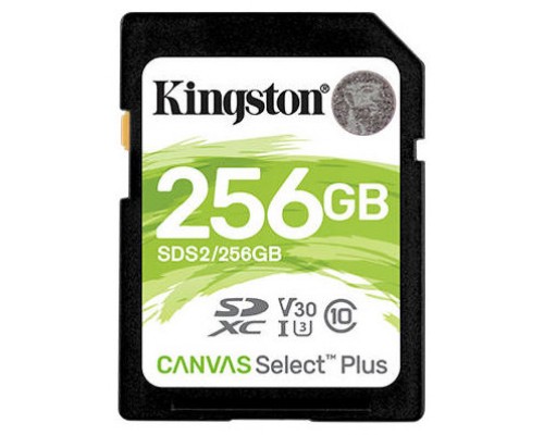 MEMORIA SD 256GB  KINGSTON CANVAS SELECT PLUS