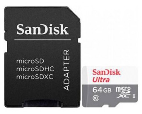 MEMORIA MICRO SDXC 64GB SANDISK ULTRA + SD ADAPTER