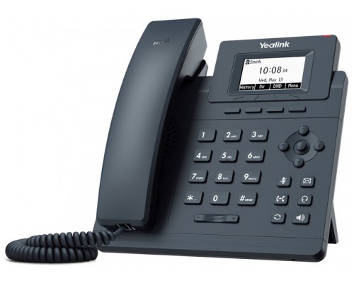 TELEFONO IP YEALINK T30P BLACK 1 CUENTA SIP POE·