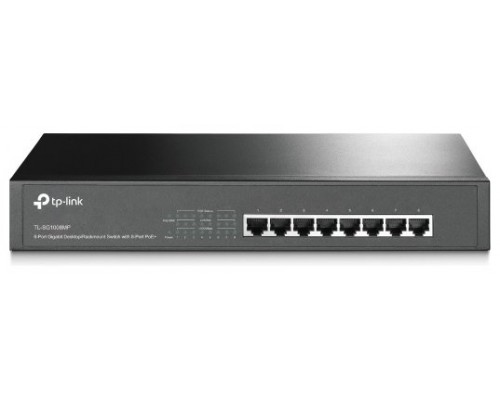 SWITCH 8 PUERTOS TP-LINK GIGABITB POE+ RACK