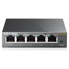 SWITCH SEMIGESTIONABLE TP-LINK SG105E 5P GIGA CARCASA METALICA