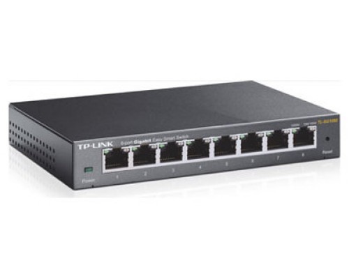 SWITCH SEMIGESTIONABLE TP-LINK SG108E 8P GIGA CARCASA METALICA