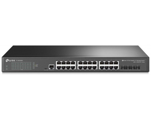 SWITCH GESTIONABLE TP-LINK JETSTREAM 24 PUERTOS Gigabit L2 + 4 SFP 10GE