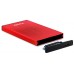 CAJA EXTERNA 2.5" SATA TOOQ ROJA USB 3.0 / 3.1