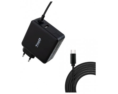 CARGADOR DE PORTATIL TOOQ TQLC-USBC90PD 90W USB-C PD3.0 NEGRO