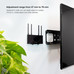 SOPORTE UNIVERSAL PARED ROUTER MINIPC TOOQ NEGRO