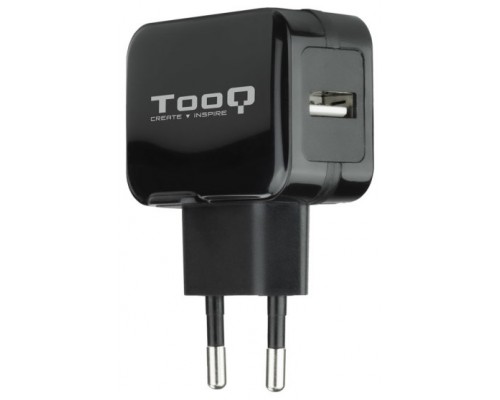 CARGADOR TOOQ USB 5V 2.4 A NEGRO