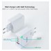 CARGADOR DE PARED GAN 2*USB-C/PD + USB-A/QC 65W TOOQ TQWC-GANQC2PD65WT BLANCO